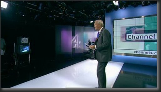 Jon Snow ‘freestylin’ in the BBC foyer following Paxman interview