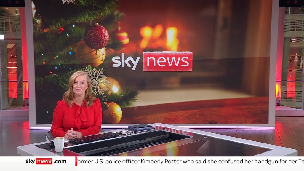 Sarah Jane Mee Christmas Sky News
