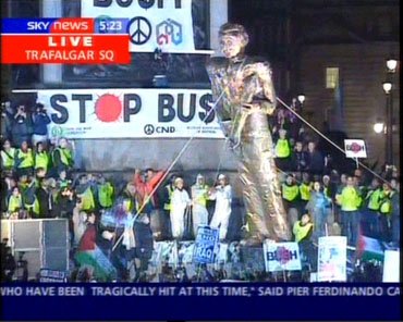 news events  bush visits london 