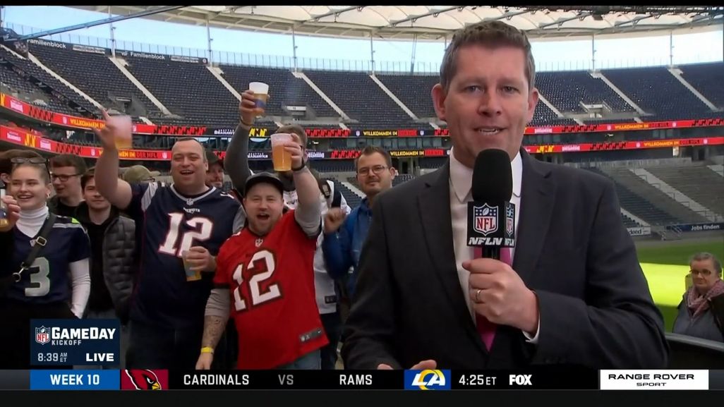 Richard Graves in Germany for NFL Network 