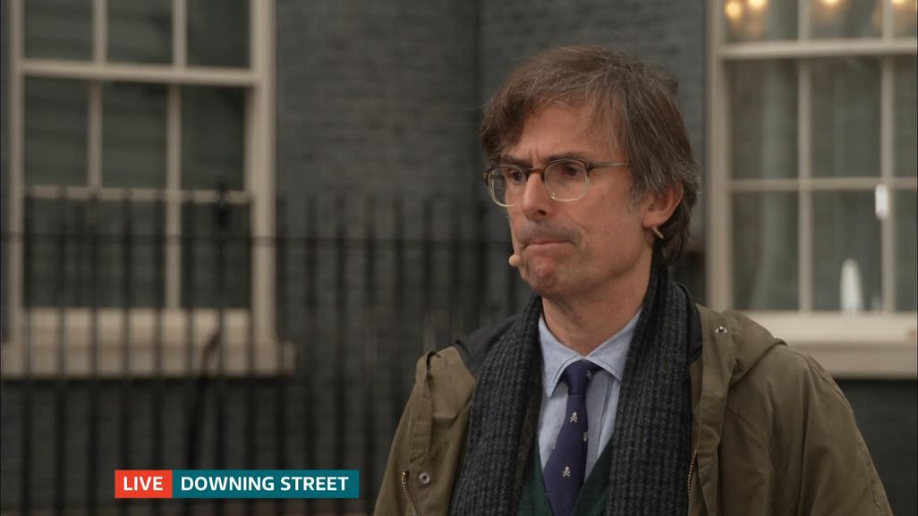 Robert Peston in Downing Street