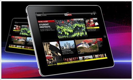 Changes to Sky News for iPad app