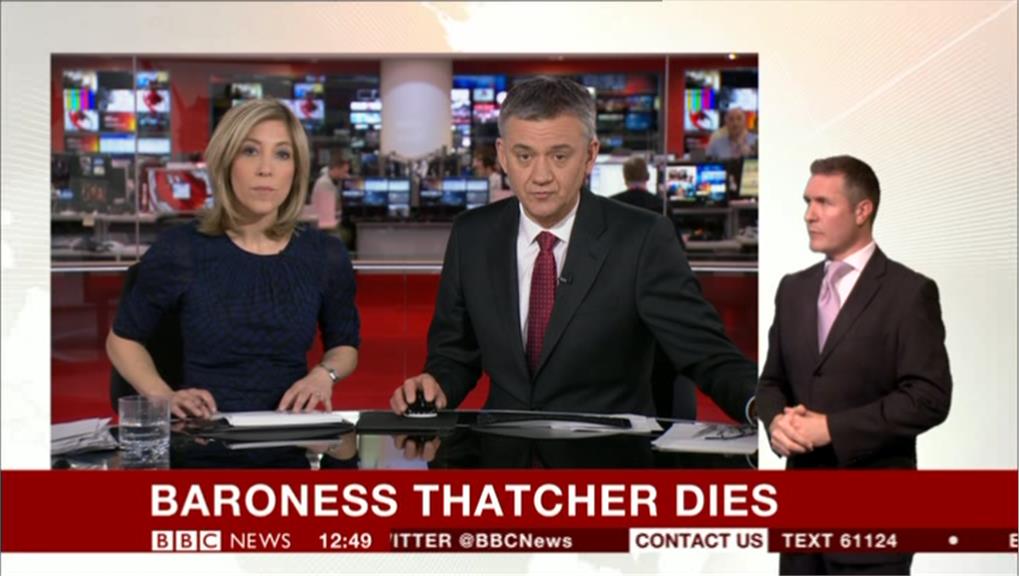 Margaret Thatcher dies BBC News Break 04 08 14 27 18