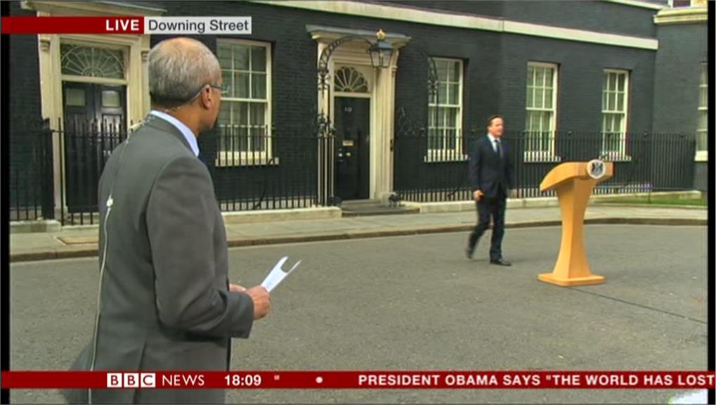 BBC cues Prime Minister David Cameron