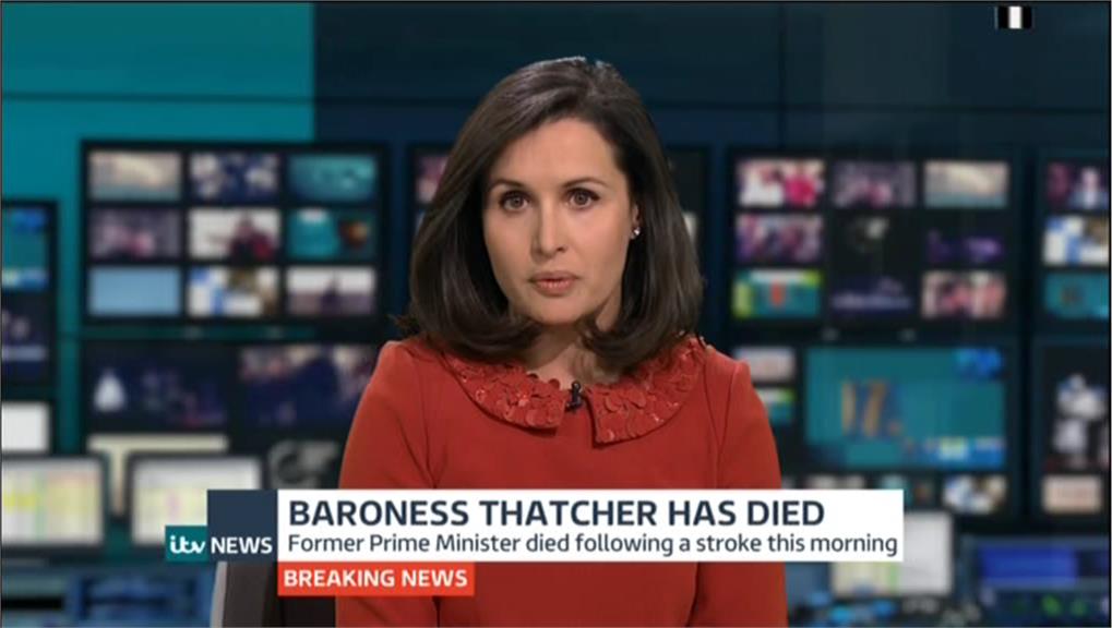 ITV News Flash: Baroness Thatcher has died