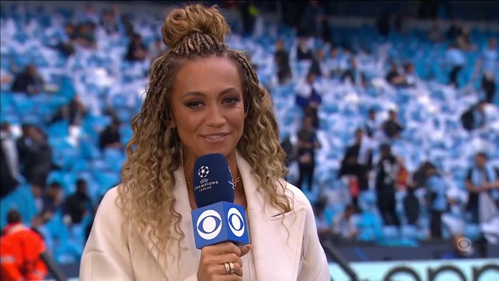 Kate Abdo on CBS UEFA 
