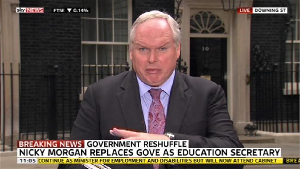 Sky’s Adam Boulton swallows a fly live on air!