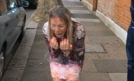 SSNHQ’s Kate Riley accepts the Ice Bucket Challenge