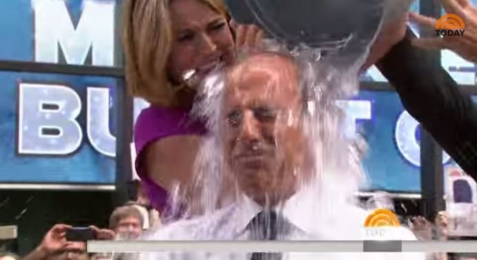 NBC Today’s Matt Lauer takes the Ice Bucket Challenge