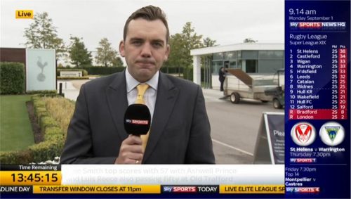 Jamie Weir Sky Sports News HQ