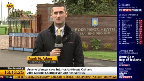 Mark McAdam Sky Sports News HQ 