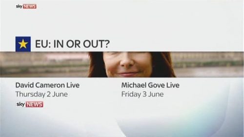 Sky News Promo  EU Debate Kay Burley and Faisal Islam