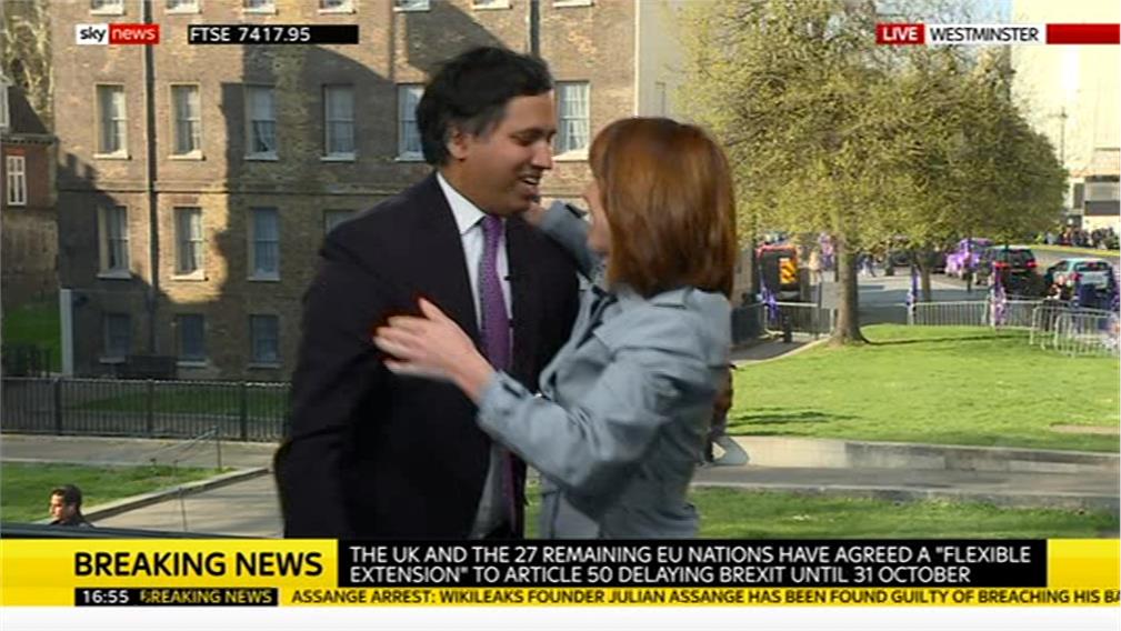 Kay Burley Sky News says goodbye Faisal Islam