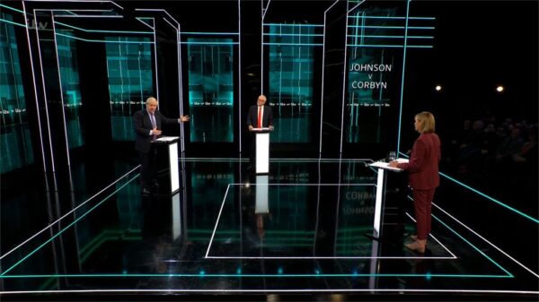 General Election 2019 The ITV Debate Johnson v Corbyn Presentation 39