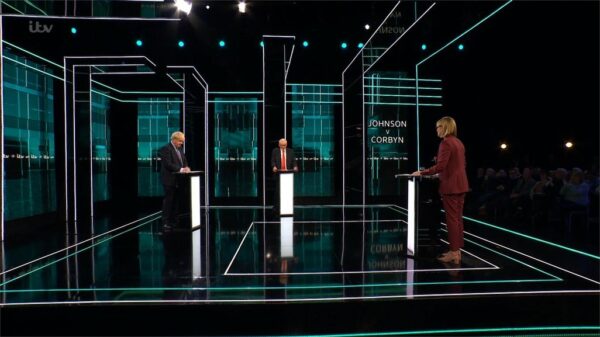 General Election 2019 The ITV Debate Johnson v Corbyn Presentation 46