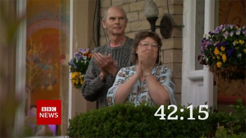 Clap for Carers BBC News Countdown