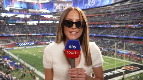 Kay Adams on Sky Sports