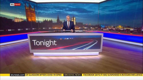 New Millbank studio Sky News Tonight