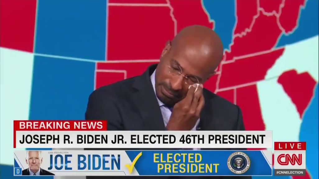 CNN’s Van Jones breaks down in tears
