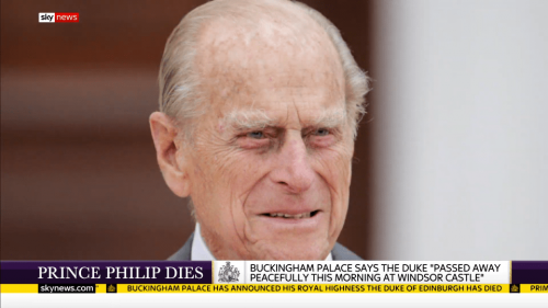 Prince Philip Dies Sky News 12