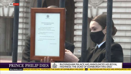 Prince Philip Dies Sky News 8