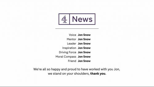 Jon Snow Leaves Channel  News