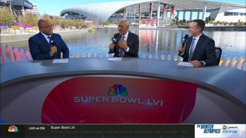 Desk and Studio NBC Super Bowl