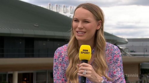 Caroline Wozniacki BBC Wimbledon Presenter 