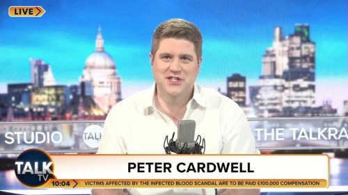 Peter Cardwell TalkTV Reporter