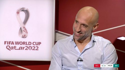 Pablo Zabaleta with the BBC at World Cup 