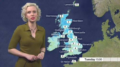 Alex Humphreys BBC Weather Presenter