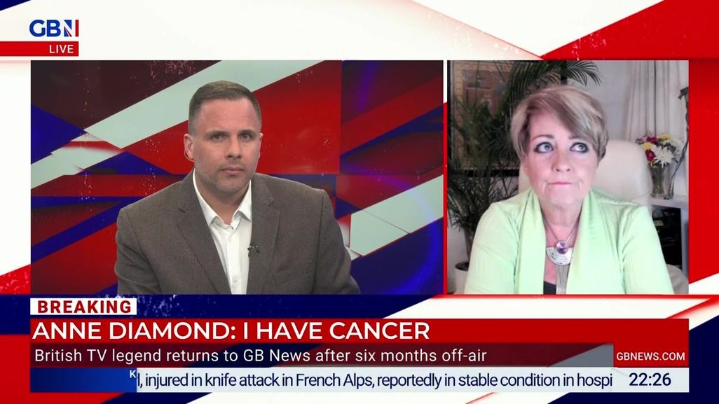 GB News presenter Anne Diamond is battling breast cancer