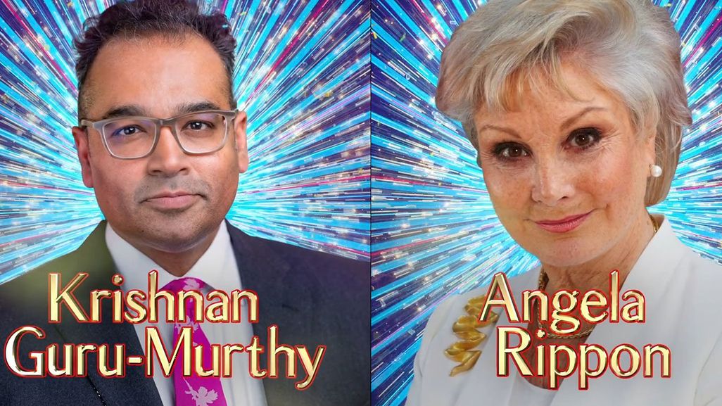 Krishnan Guru Murthy and Angela Rippon on Strictly Come Dancing 
