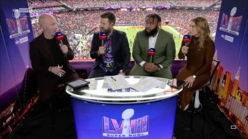 Sky Sports Studio at Super Bowl 58