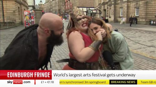 Katie Spencer put into headlock at Edinburgh Fringe