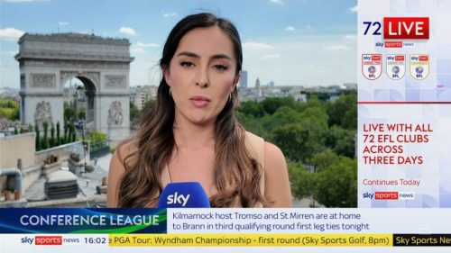 Miriam Walker-Khan on Sky Sports News