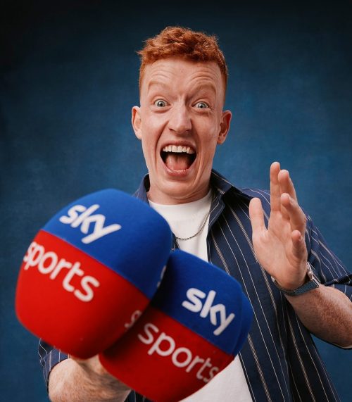 Photo by Joe Thomlinson on August 09, 2024. May be an image of 1 person, parachute, racket, stadium and text.