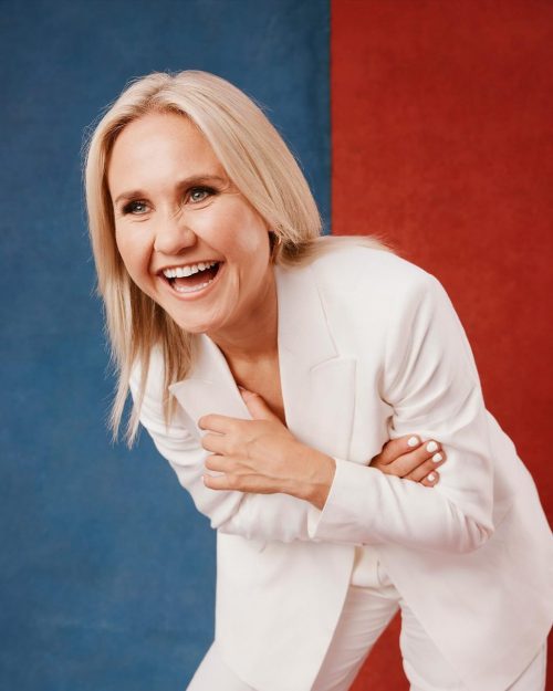 Photo shared by Izzy Christiansen on August 09, 2024 tagging @skysports. May be an image of 1 person, blonde hair and smiling.